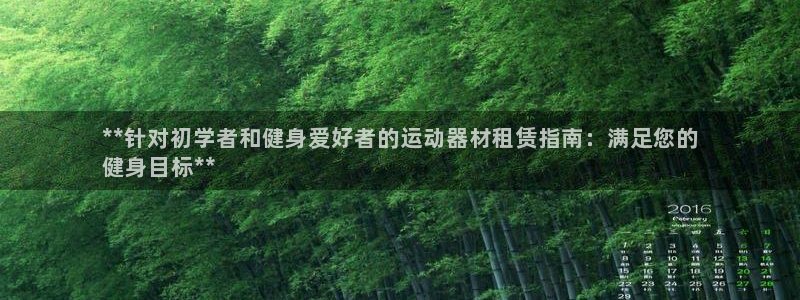 意昂体育3平台：**针对初学者和健身爱好者的运动器材