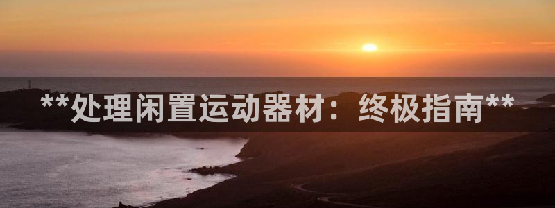 意昂体育3平台注册要钱吗安全吗：**处理闲置运动器材