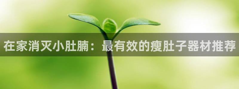 意昂体育3平台：在家消灭小肚腩：最有效的瘦肚子器材推