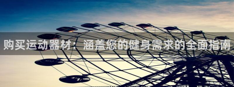 意昂3官网：购买运动器材：涵盖您的健身需求的全面指南