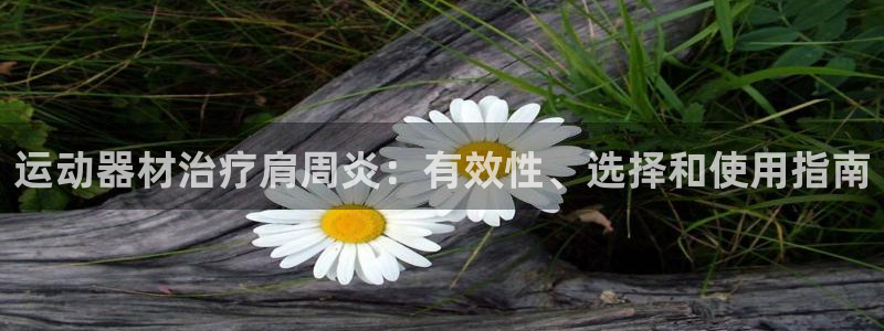 海南意昂体育3：运动器材治疗肩周炎：有效性、选择和使