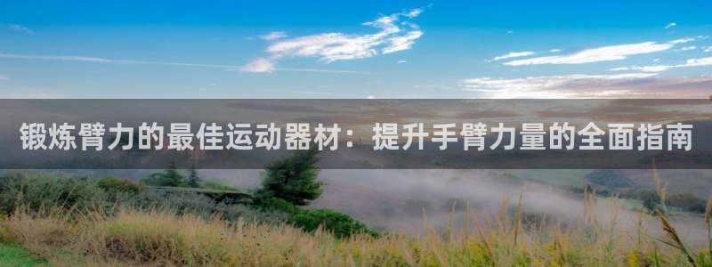 意昂3集团官网网址：锻炼臂力的最佳运动器材：提升手臂力量的全