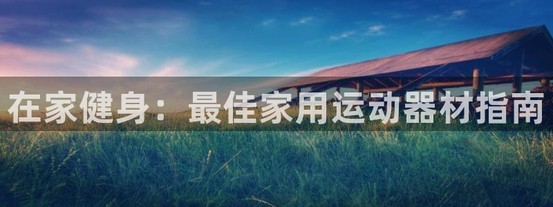 意昂3官网：在家健身：最佳家用运动器材指南