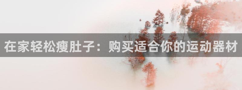 意昂3娱乐40996：在家轻松瘦肚子：购买适合你的运